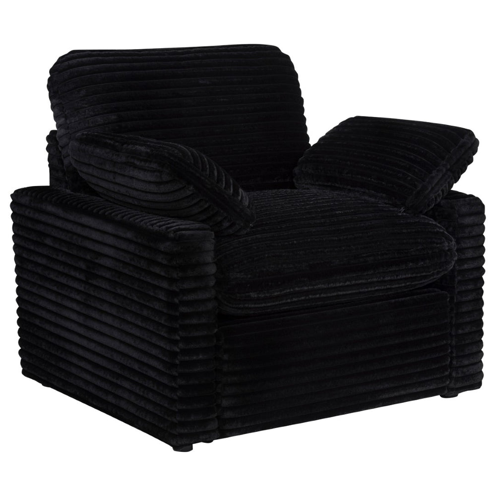 English Elm Hollander Power Recliner Corduroy Upholstered Chair for Living Room Lounging Comfort Black B062P511865