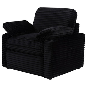 English Elm Hollander Power Recliner Corduroy Upholstered Chair for Living Room Lounging Comfort Black B062P511865