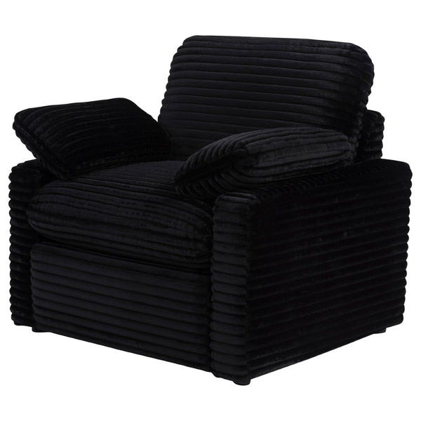 English Elm Hollander Power Recliner Corduroy Upholstered Chair for Living Room Lounging Comfort Black B062P511865