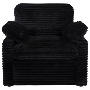English Elm Hollander Power Recliner Corduroy Upholstered Chair for Living Room Lounging Comfort Black B062P511865