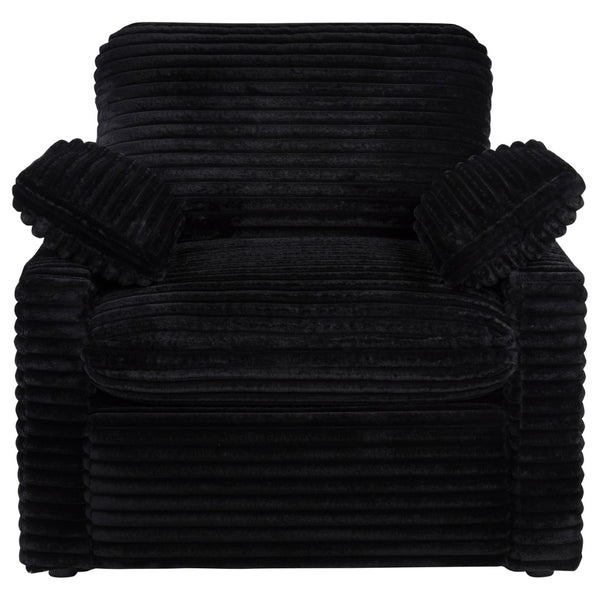 English Elm Hollander Power Recliner Corduroy Upholstered Chair for Living Room Lounging Comfort Black B062P511865