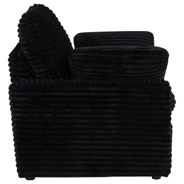 English Elm Hollander Power Recliner Corduroy Upholstered Chair for Living Room Lounging Comfort Black B062P511865