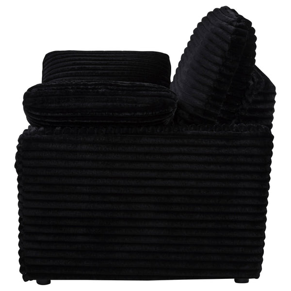 English Elm Hollander Power Recliner Corduroy Upholstered Chair for Living Room Lounging Comfort Black B062P511865