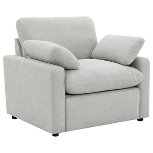 English Elm Hollander Polyester Upholstered Power Recliner Chair for Transitional Living Rooms Grey B062P511885