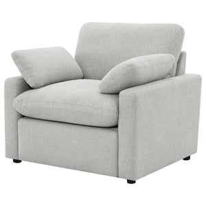 English Elm Hollander Polyester Upholstered Power Recliner Chair for Transitional Living Rooms Grey B062P511885