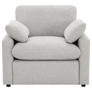English Elm Hollander Polyester Upholstered Power Recliner Chair for Transitional Living Rooms Grey B062P511885