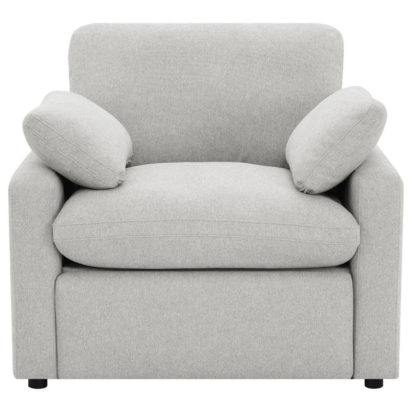 English Elm Hollander Polyester Upholstered Power Recliner Chair for Transitional Living Rooms Grey B062P511885