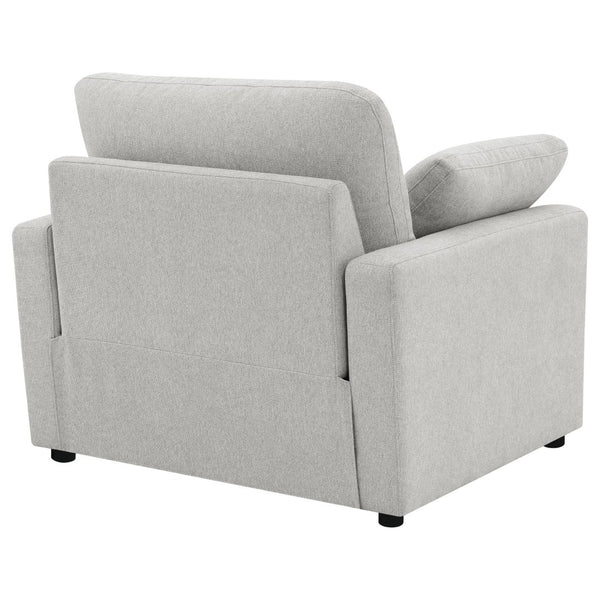 English Elm Hollander Polyester Upholstered Power Recliner Chair for Transitional Living Rooms Grey B062P511885