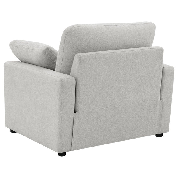 English Elm Hollander Polyester Upholstered Power Recliner Chair for Transitional Living Rooms Grey B062P511885