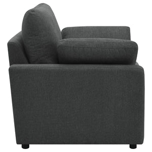 English Elm Hollander Polyester Upholstered Power Recliner Chair for Transitional Living Rooms Dark Grey B062P511889