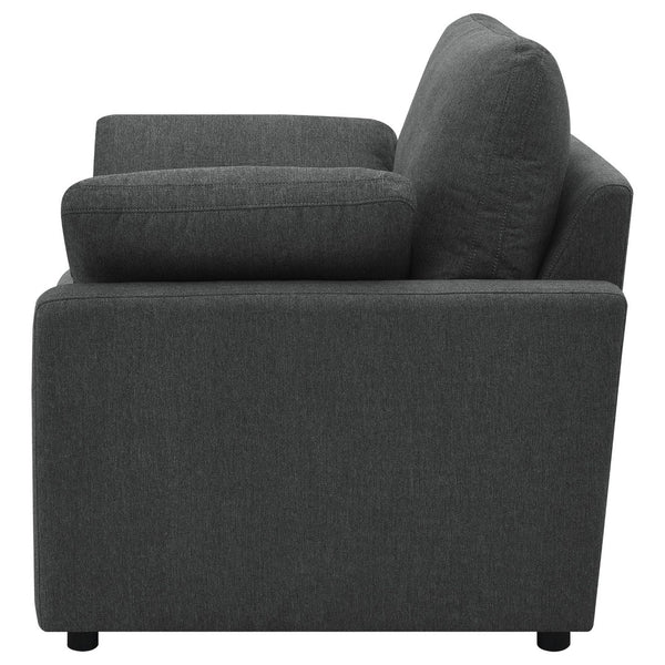 English Elm Hollander Polyester Upholstered Power Recliner Chair for Transitional Living Rooms Dark Grey B062P511889