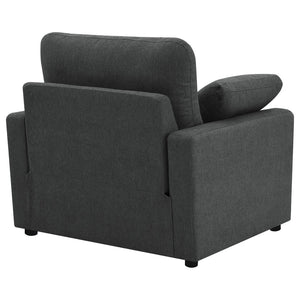 English Elm Hollander Polyester Upholstered Power Recliner Chair for Transitional Living Rooms Dark Grey B062P511889