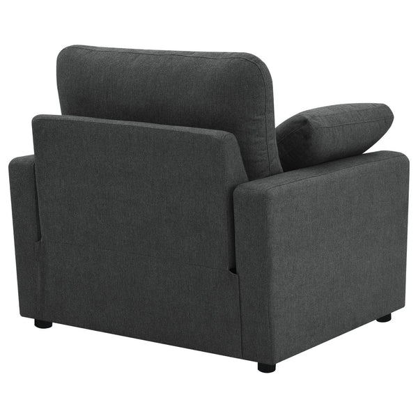 English Elm Hollander Polyester Upholstered Power Recliner Chair for Transitional Living Rooms Dark Grey B062P511889