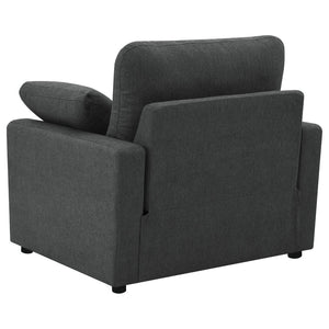 English Elm Hollander Polyester Upholstered Power Recliner Chair for Transitional Living Rooms Dark Grey B062P511889