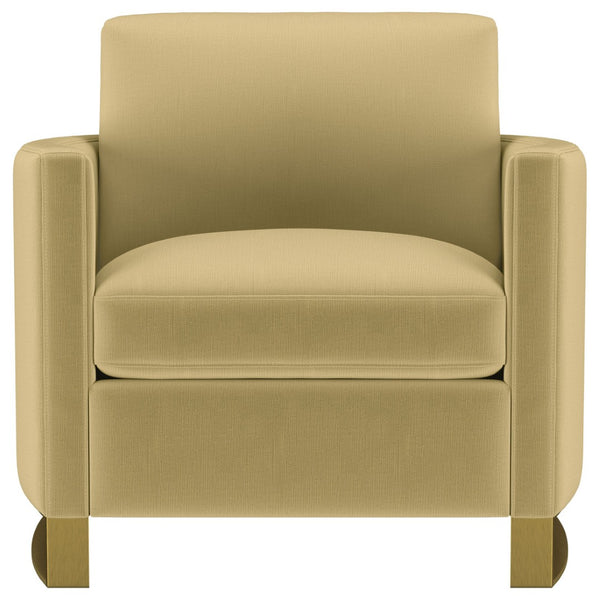 English Elm Whittier Velvet Lounge Accent Chair with Pocket Coil Cushions and Gold Metal Legs B062P511900