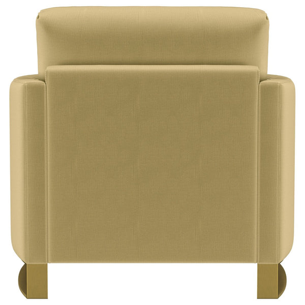 English Elm Whittier Velvet Lounge Accent Chair with Pocket Coil Cushions and Gold Metal Legs B062P511900
