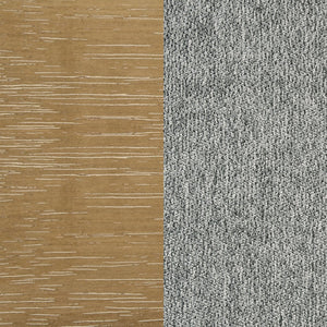 English Elm Teleli Upholstered Dining Chairs Set of 2 Rubberwood Curved Back Grey Fabric B062P511926