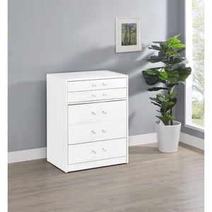 English Elm Ayuba Glam Makeup Vanity Set with LED Mirror USB Ports and Acrylic Accents B062P511939