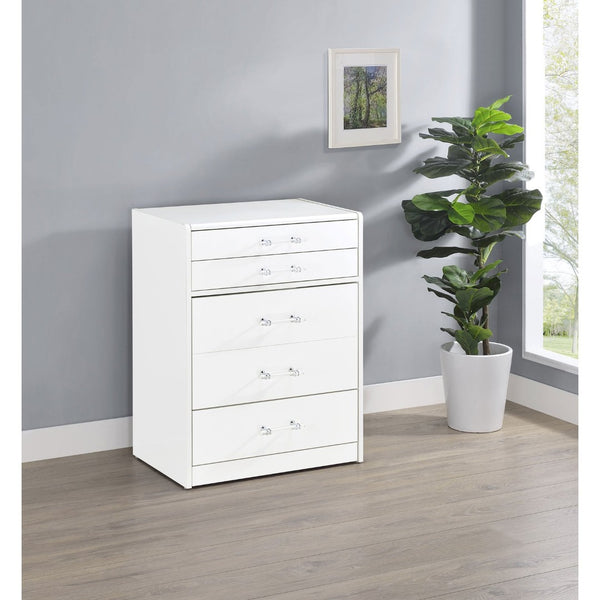 English Elm Ayuba Glam Makeup Vanity Set with LED Mirror USB Ports and Acrylic Accents B062P511939