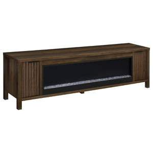 English Elm Alamitos Rustic Pine Electric Fireplace Console for Living Rooms Holding TVs to 79 Inches B062P511958