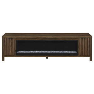 English Elm Alamitos Rustic Pine Electric Fireplace Console for Living Rooms Holding TVs to 79 Inches B062P511958