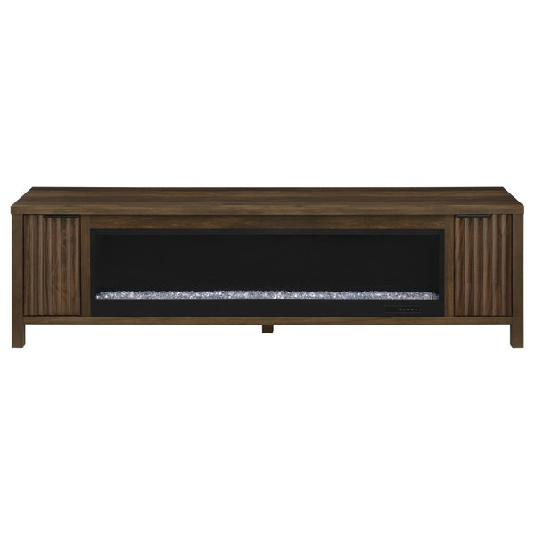 English Elm Alamitos Rustic Pine Electric Fireplace Console for Living Rooms Holding TVs to 79 Inches B062P511958