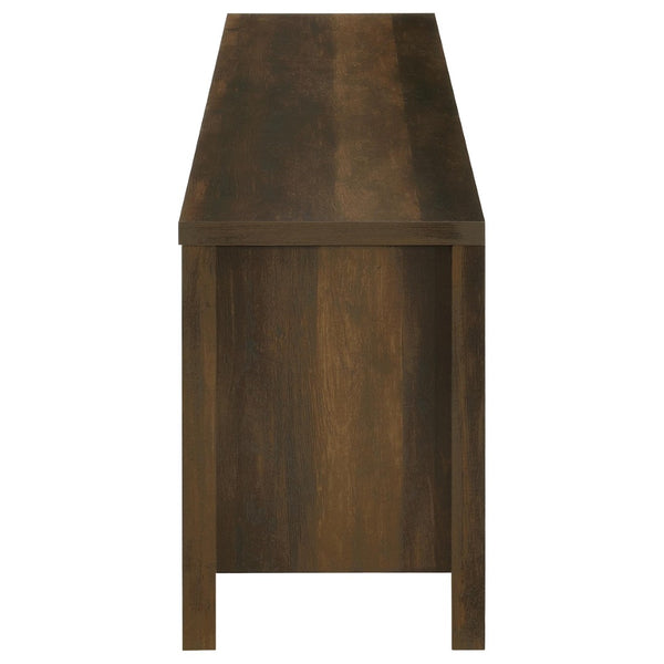 English Elm Alamitos Rustic Pine Electric Fireplace Console for Living Rooms Holding TVs to 79 Inches B062P511958