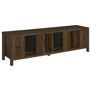 English Elm Alamitos Rustic Pine Electric Fireplace Console for Living Rooms Holding TVs to 79 Inches B062P511958