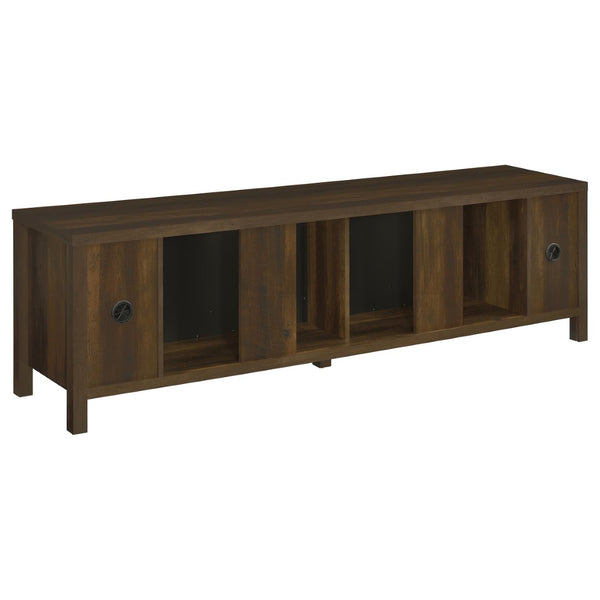 English Elm Alamitos Rustic Pine Electric Fireplace Console for Living Rooms Holding TVs to 79 Inches B062P511958