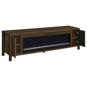 English Elm Alamitos Rustic Pine Electric Fireplace Console for Living Rooms Holding TVs to 79 Inches B062P511958