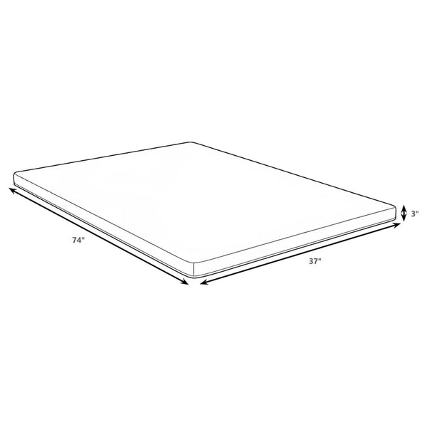 English Elm Klamath Dual Layer Memory Foam Mattress Topper with Cooling Cover for Better Sleep B062P511963