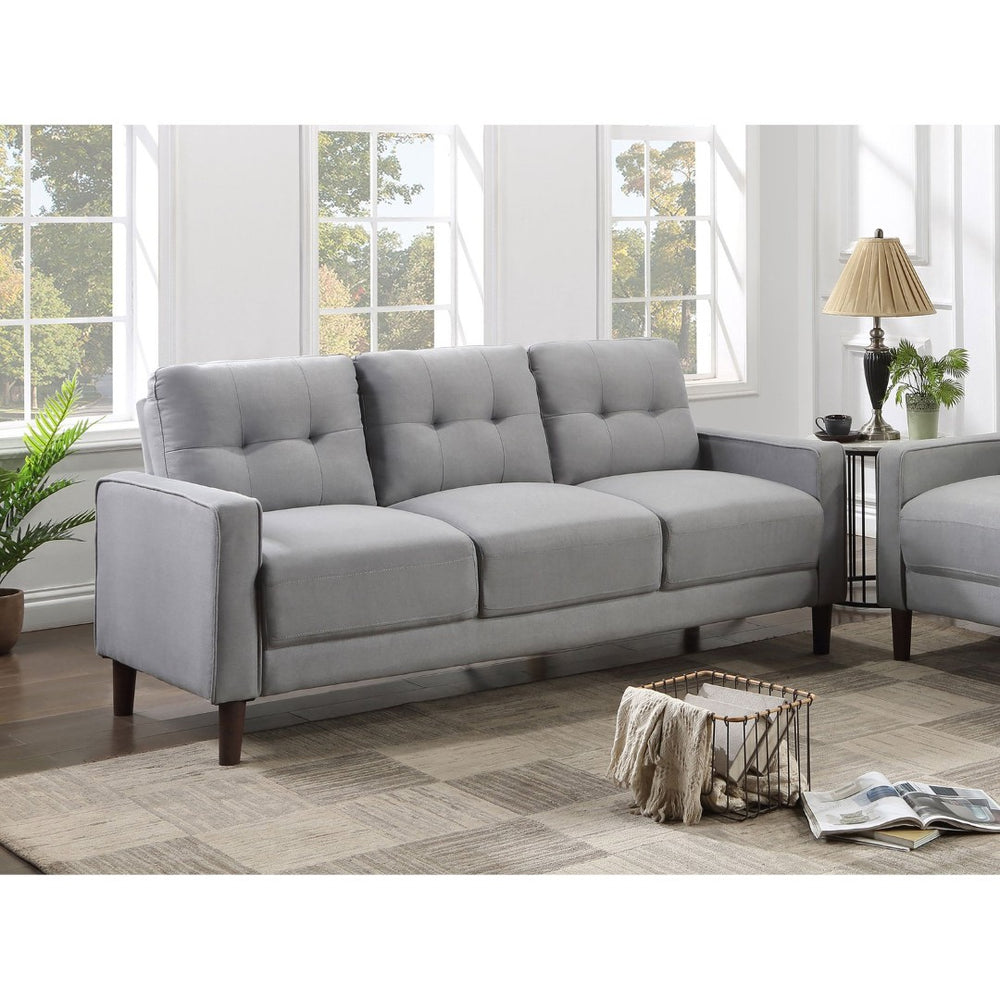 English Elm Harvey Grid Tufted Track Arm Sofa Mid Century Tapered Legs Compact Living Room B062P512414