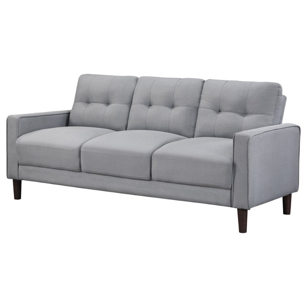 English Elm Harvey Grid Tufted Track Arm Sofa Mid Century Tapered Legs Compact Living Room B062P512414