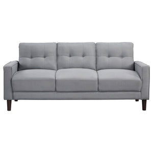 English Elm Harvey Grid Tufted Track Arm Sofa Mid Century Tapered Legs Compact Living Room B062P512414
