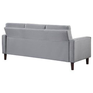 English Elm Harvey Grid Tufted Track Arm Sofa Mid Century Tapered Legs Compact Living Room B062P512414