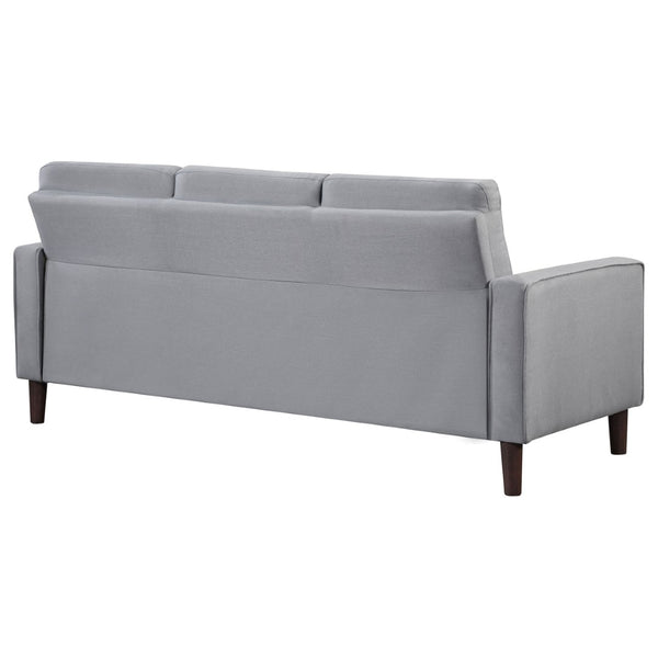 English Elm Harvey Grid Tufted Track Arm Sofa Mid Century Tapered Legs Compact Living Room B062P512414