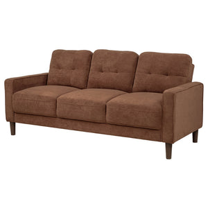 English Elm Heather Woven Fabric Tufted Sofa with Track Arms and Pocket Coil Seating for Living Rooms B062P512421