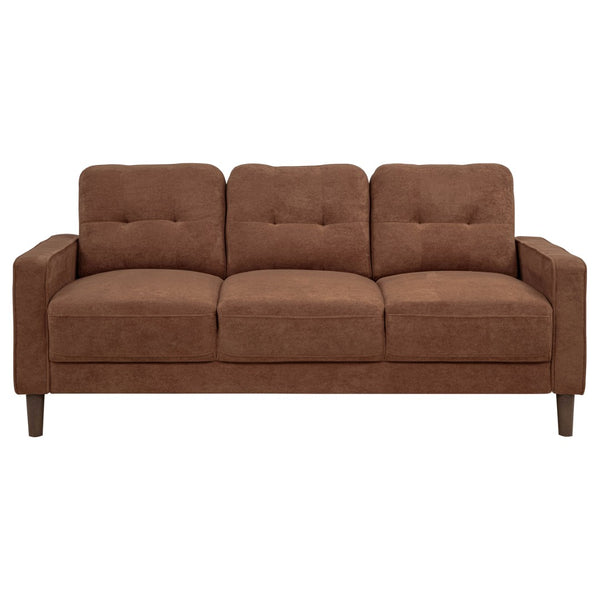 English Elm Heather Woven Fabric Tufted Sofa with Track Arms and Pocket Coil Seating for Living Rooms B062P512421