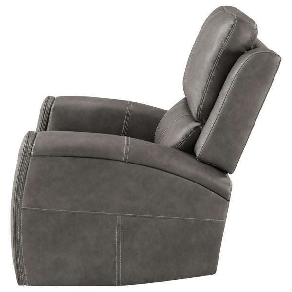 English Elm Boyce Power Swivel Glider Recliner with Leatherette Upholstery and Lumbar Control B062P512475