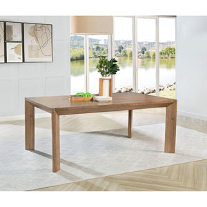 English Elm Estero Ash Veneer Rectangular Dining Table Seats Six with Angled Legs Modern Look B062P513783
