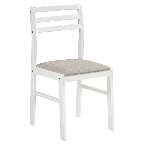 English Elm Cliff Round Drop Leaf Dining Set Rubberwood Frame Ladderback Chairs Small Spaces B062P513790