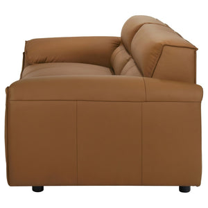 English Elm Hudson Top-Grain Leather Sofa Low-Profile Contemporary Living Room Statement Piece B062P513817
