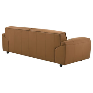 English Elm Hudson Top-Grain Leather Sofa Low-Profile Contemporary Living Room Statement Piece B062P513817