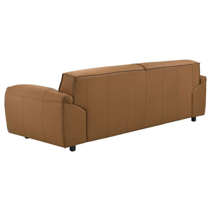 English Elm Hudson Top-Grain Leather Sofa Low-Profile Contemporary Living Room Statement Piece B062P513817