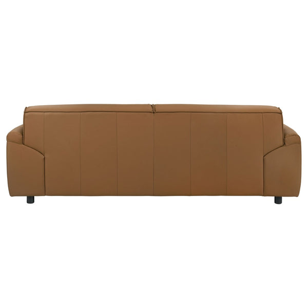 English Elm Hudson Top-Grain Leather Sofa Low-Profile Contemporary Living Room Statement Piece B062P513817