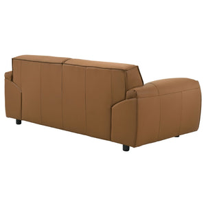 English Elm Hudson Top Grain Leather Loveseat Bold Contemporary Seating for Modern Living Rooms B062P513818