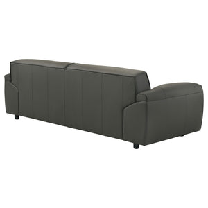 English Elm Hudson Top-Grain Leather Sofa Contemporary Low-Profile Design for Modern Living Rooms B062P513821