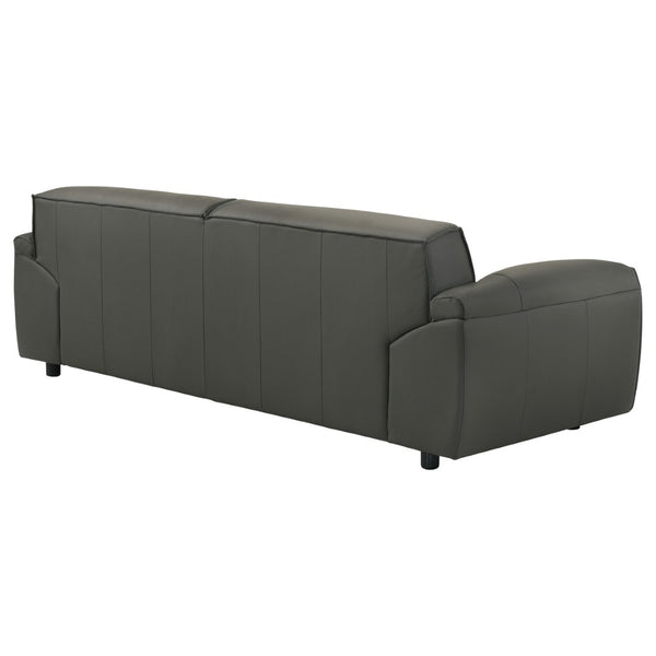 English Elm Hudson Top-Grain Leather Sofa Contemporary Low-Profile Design for Modern Living Rooms B062P513821