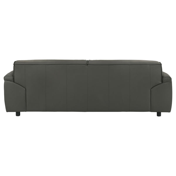 English Elm Hudson Top-Grain Leather Sofa Contemporary Low-Profile Design for Modern Living Rooms B062P513821