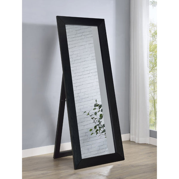 English Elm Andropov Freestanding Full Length Dressing Mirror with Wide Engineered Wood Frame Black Oak B062P513828